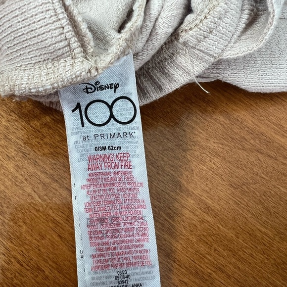 Disney x Primark Tan Overalls with Cross-Back Straps Mickey & Pooh Graphic 0-3M - Picture 6 of 6